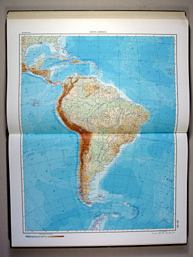 The World Atlas / Атлас Мира (1967)
218-219. South America, Physical