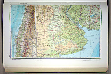 The World Atlas / Атлас Мира (1967)
232. Chile, Central. Argentina, Central (Pampa)