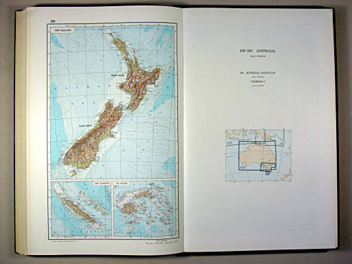 The World Atlas / Атлас Мира (1967)
238. New Zealand, New Caledonia, Fiji Islands