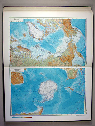 The World Atlas / Атлас Мира (1967)
248-249. The Arctic. The Antarctic