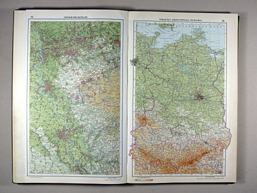 Атлас Мира / Atlas Mira (1967)
84. Северный Рейн-Вестфалия
85. Германская Демократическая Республика