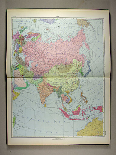 Атлас Мира / Atlas Mira (1967)
105-106. Азия, политическая карта