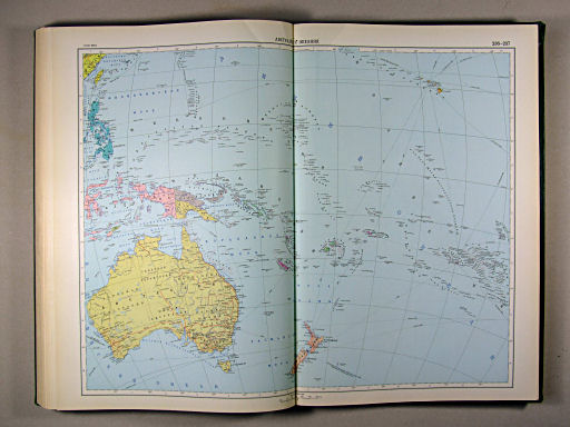 Атлас Мира / Atlas Mira (1967)
236-237. Австралия и Океания, политическая карта