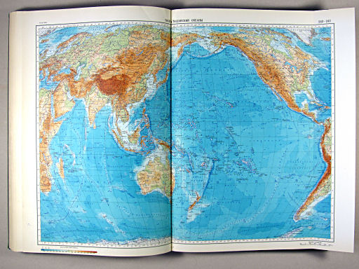Атлас Мира / Atlas Mira (1967)
242-243. Тихий и Индийский океаны