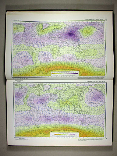 Физико-географический атлас мира (1964)
40. Давление воздуха и ветер. Январь
41. Давление воздуха и ветер. Июль