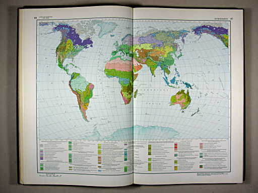 Физико-географический атлас мира (1964)
66-67. Растительность