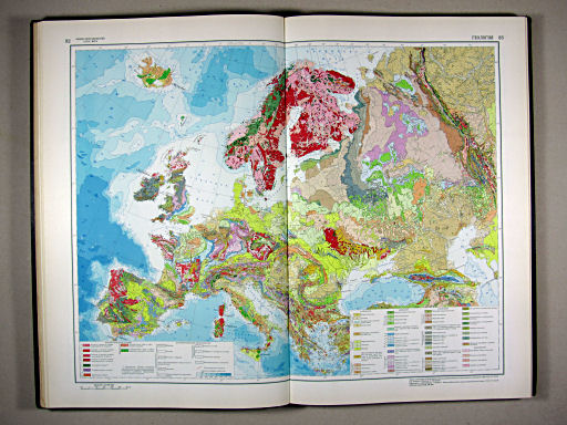 Физико-географический атлас мира (1964)
82-83. Геология