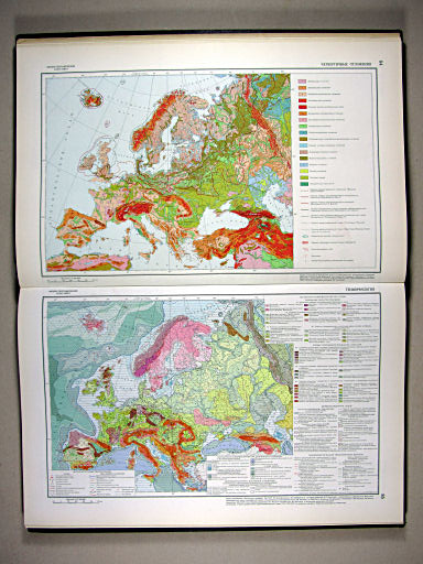 Физико-географический атлас мира (1964)
84. Четвертичные отложения
85. Геоморфология