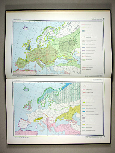 Физико-географический атлас мира (1964)
94, 95. Ареалы животных