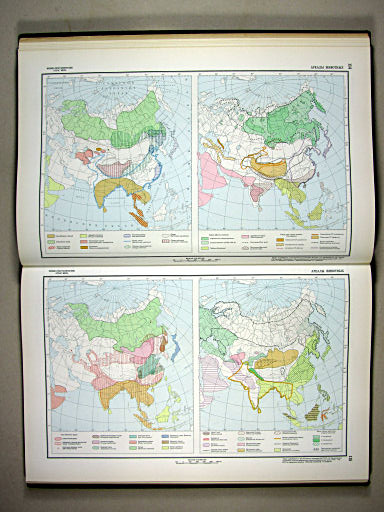 Физико-географический атлас мира (1964)
114, 115. Ареалы животных