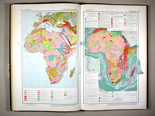 Физико-географический атлас мира (1964)
124. Четвертичные отложения
125. Геоморфология