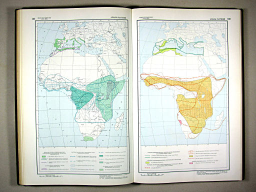 Физико-географический атлас мира (1964)
132, 133. Ареалы растений