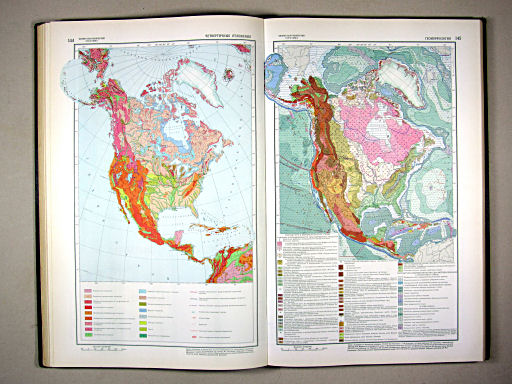 Физико-географический атлас мира (1964)
144. Четвертичные отложения
145. Геоморфология