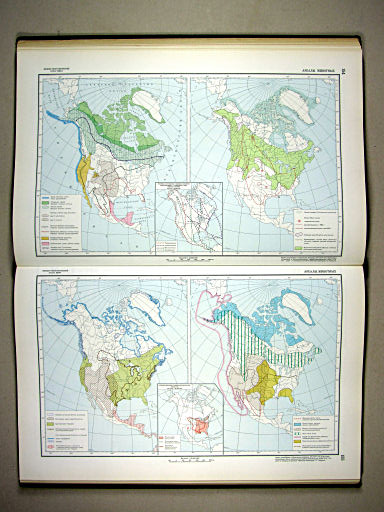 Физико-географический атлас мира (1964)
154, 155. Ареалы животных