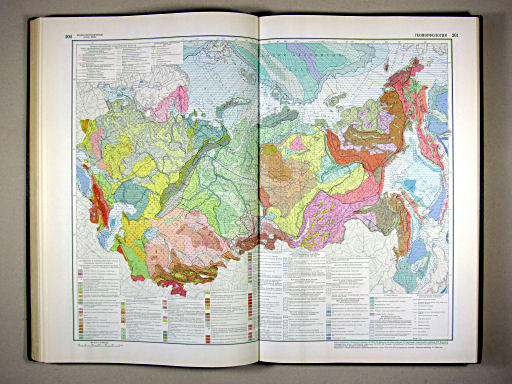 Физико-географический атлас мира (1964)
200-201. Геоморфология