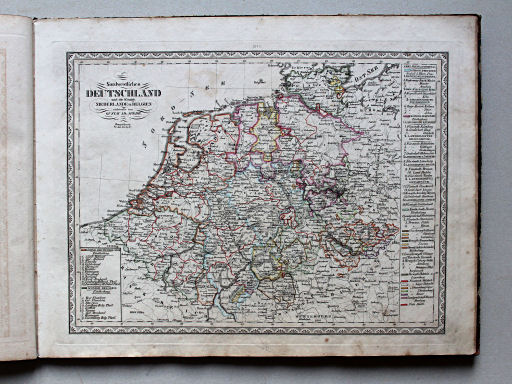 Spehr's geographischer Schul- und Hand-Atlas, 1834-1835
9. Nordwestliches Deutschland und die Königr. Niederlande u. Belgien