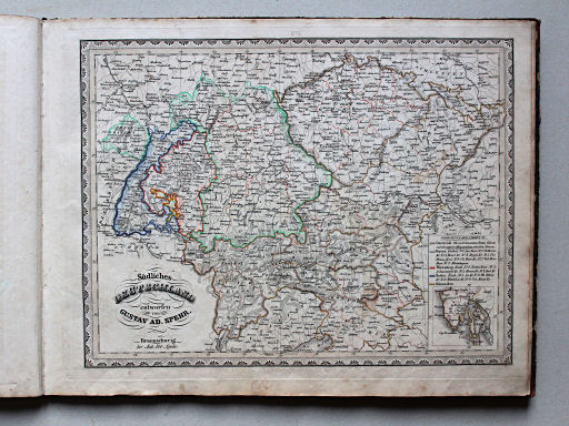 Spehr's geographischer Schul- und Hand-Atlas, 1834-1835
11. Südliches Deutschland
