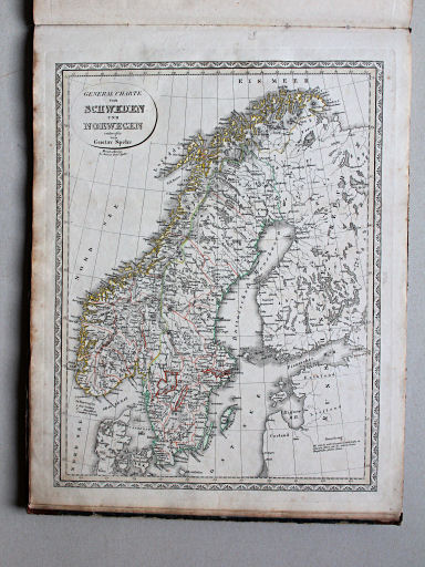 Spehr's geographischer Schul- und Hand-Atlas, 1834-1835
14. General Charte von Schweden und Norwegen