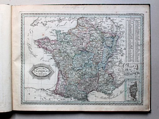 Spehr's geographischer Universal-Atlas, 1825
11. General Charte von Frankreich