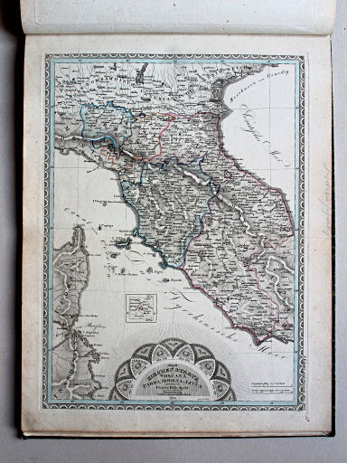 Spehr's geographischer Universal-Atlas, 1825
14. Charte vom Kirchenstaate, von Toscana, Parma, Modena u. Lucca