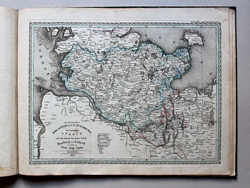 Spehr's geographischer Universal-Atlas, 1825
24. Die Herzogthümer Holstein und Lauenburg, das Fürstenthum Lübeck und die Gebiete der freien Städte Hamburg und Lübeck