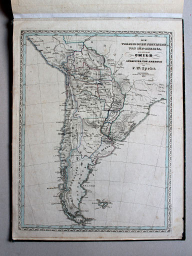 Spehr's geographischer Universal-Atlas, 1825
87. Die vereinigten Provinzen von Süd-America, die Republik Chile und die Südspitze von America
