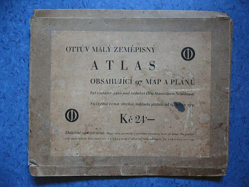 Ottův malý zeměpisný atlas, 1910
Kaartendoos / Map box (1930)