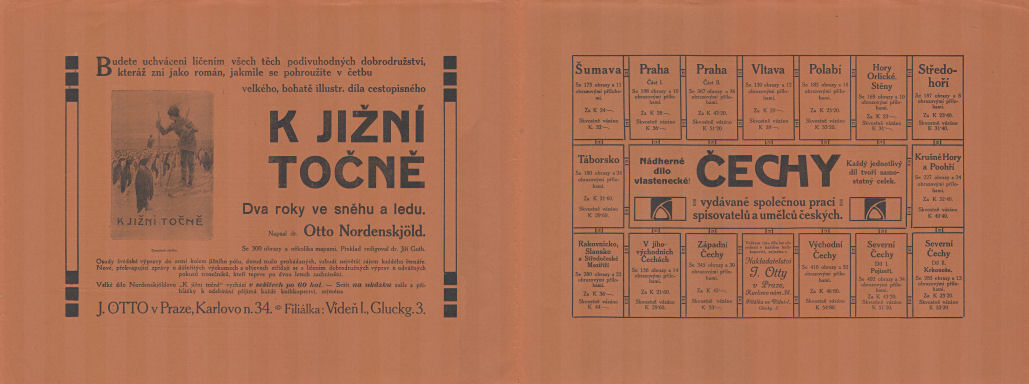 Ottův malý zeměpisný atlas, 1910
Omslag aflevering 10 (binnenkant) / Cover of 10th installment (inside)