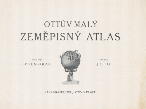 Ottův malý zeměpisný atlas, 1910
Titelpagina 1 / Title page 1