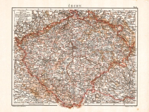 Ottův malý zeměpisný atlas, 1910
11. Čechy
Bohemen / Bohemia