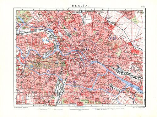 Ottův malý zeměpisný atlas, 1910
24. Berlín
Berlijn / Berlin