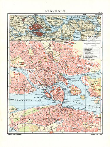 Ottův malý zeměpisný atlas, 1910
33. Štokholm
Stockholm