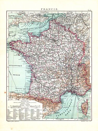 Ottův malý zeměpisný atlas, 1910
39. Francie
Frankrijk / France