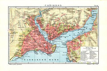Ottův malý zeměpisný atlas, 1910
49. Cařihrad
Constantinopel / Constantinople