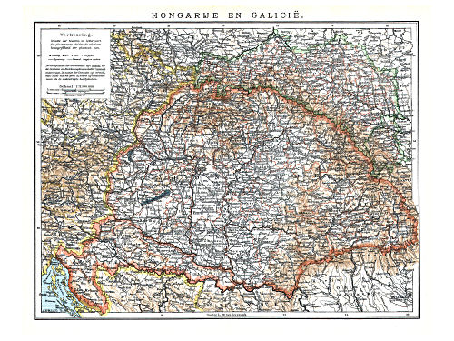 Winkler Prins' Geïllustreerde Encyclopaedie, ca. 1910
Hongarije en Galicië
Hungary and Galicia