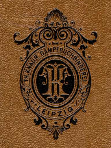 Andree's Handatlas 1881
Achterkant luxe band, detail
Back cover luxury binding, detail