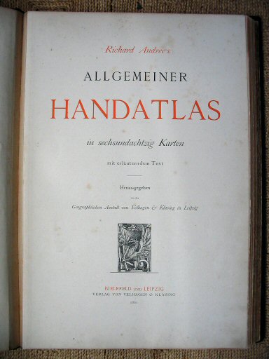 Andree's Handatlas 1881
Titelpagina / Title page