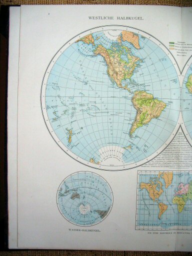 Andree's Handatlas 1881
2.3. Westliche und Östliche Halbkugel.