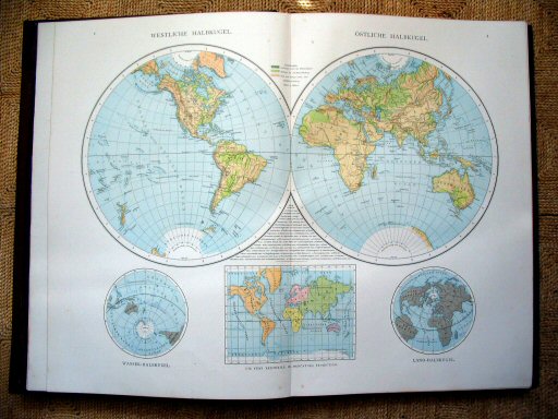 Andree's Handatlas 1881
2.3. Westliche und Östliche Halbkugel.