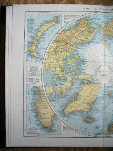 Andree's Handatlas 1881
10.11. Karte der Nordpolarregion.