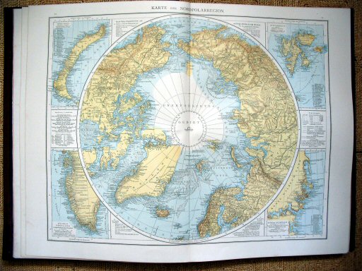 Andree's Handatlas 1881
10.11. Karte der Nordpolarregion.