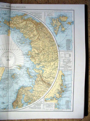 Andree's Handatlas 1881
10.11. Karte der Nordpolarregion.