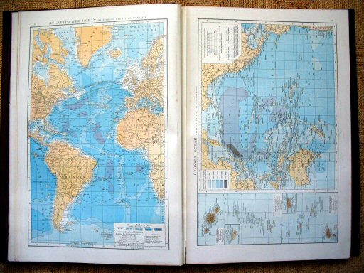 Andree's Handatlas 1881
16. Atlantischer Ocean.
17. Grosser Ocean.