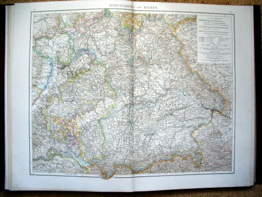 Andree's Handatlas 1881
26.27. Württemberg und Bayern.