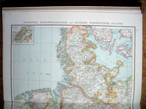 Andree's Handatlas 1881
34.35. Hannover, Schleswig-Holstein und kleinere norddeutsche Staaten.