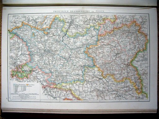 Andree's Handatlas 1881
36. Provinzen Brandenburg und Posen.