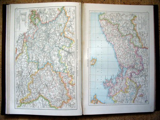 Andree's Handatlas 1881
36. Provinzen Brandenburg und Posen.
37. Provinz Pommern.