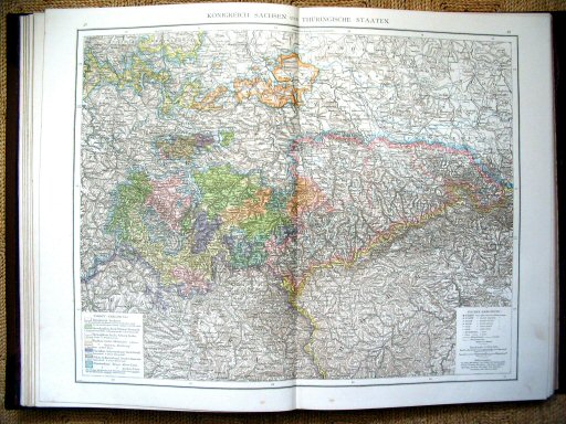 Andree's Handatlas 1881
38.39. Königreich Sachsen und Thüringische Staaten.