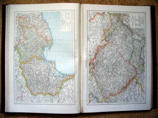 Andree's Handatlas 1881
40. Provinzen Ost- und Westpreussen.
41. Böhmen und Mähren.