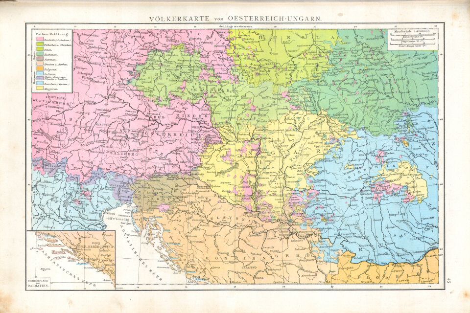 Andree's Handatlas 1881
45. Völkerkarte von Österreich-Ungarn.